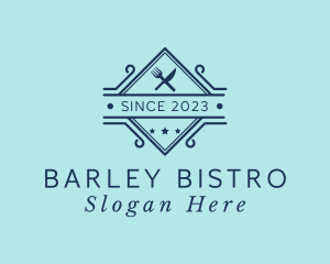 Kitchen Utensils Bistro  logo design