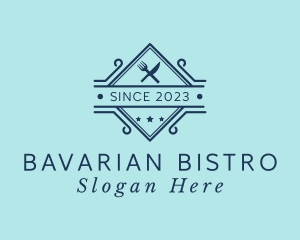 Kitchen Utensils Bistro  logo design