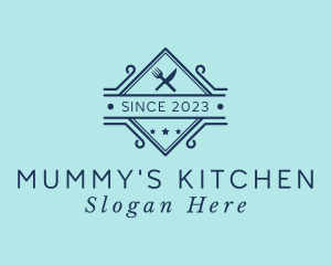 Kitchen Utensils Bistro  logo design