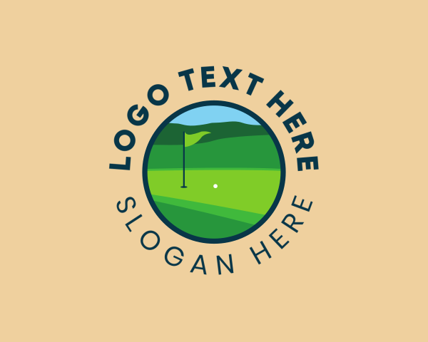 Golf Hole logo example 2