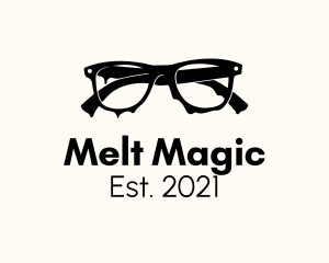 Melt Dripping Eyeglasses logo