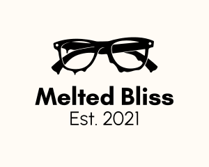 Melt Dripping Eyeglasses logo