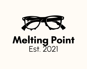 Melt Dripping Eyeglasses logo design