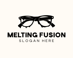 Melt Dripping Eyeglasses logo