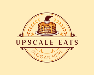 Pancakes West Virginia  logo design