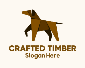 Brown Dog Origami logo design