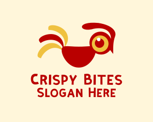 Cute Rooster Chicken  logo