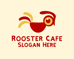 Cute Rooster Chicken  logo