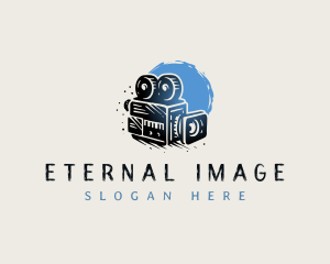 Filming Vintage Camera Photography logo design