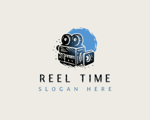 Filming Vintage Camera Photography logo design