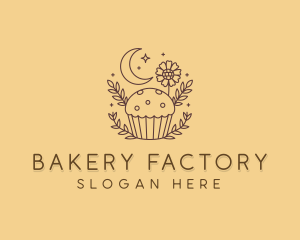 Floral Cupcake Bakery logo design