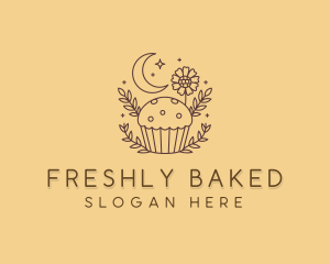 Floral Cupcake Bakery logo design