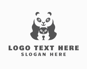 Cub - Panda Bear & Cub logo design