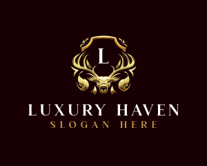 Deer Luxury Crest logo design