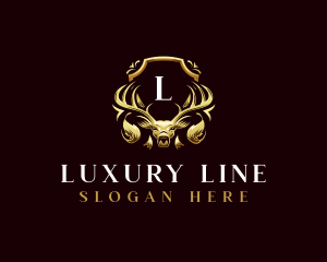 Deer Luxury Crest logo design