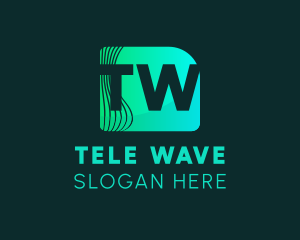 Digital Media Waves logo design