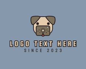 Pug Camera Dog logo