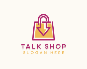 Arrow Shopping Bag logo design