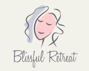 Brush Stroke Woman Portrait logo