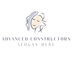 Happy Woman Portrait logo design