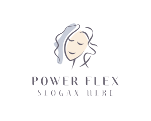 Happy Woman Portrait logo design