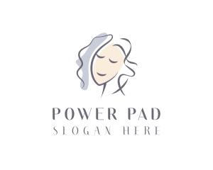 Happy Woman Portrait logo design