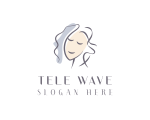 Happy Woman Portrait logo design