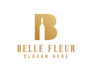 Fancy B Bottle logo design