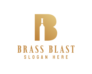 Fancy B Bottle logo design