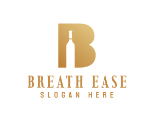 Fancy B Bottle logo design