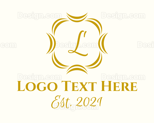 Golden Boutique Lettermark Logo