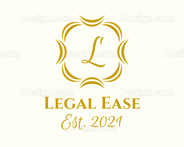 Golden Boutique Lettermark Logo