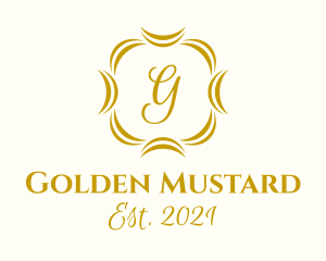 Golden Boutique Lettermark logo design