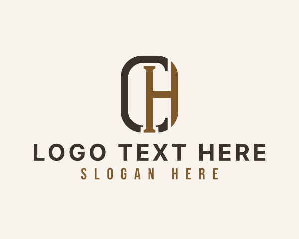 Letter Hc logo example 1