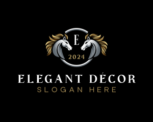 Elegant Elite Horse logo design