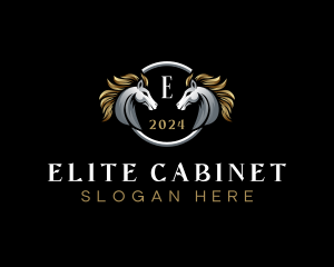 Elegant Elite Horse logo design