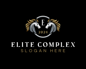 Elegant Elite Horse logo design