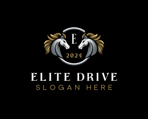 Elegant Elite Horse logo design