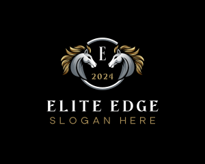 Elegant Elite Horse logo design