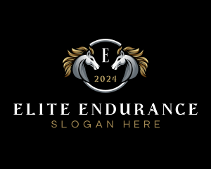 Elegant Elite Horse logo design