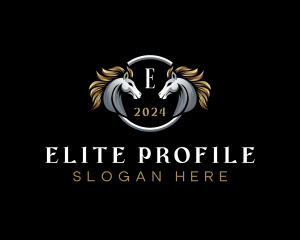 Elegant Elite Horse logo design