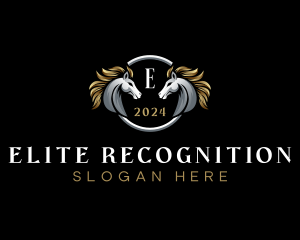 Elegant Elite Horse logo design