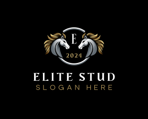 Elegant Elite Horse logo design