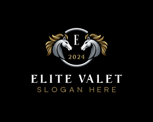 Elegant Elite Horse logo design