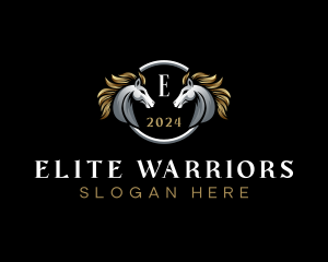 Elegant Elite Horse logo design