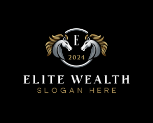 Elegant Elite Horse logo design