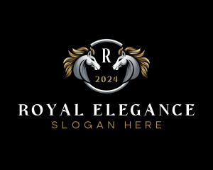 Elegant Elite Horse logo design