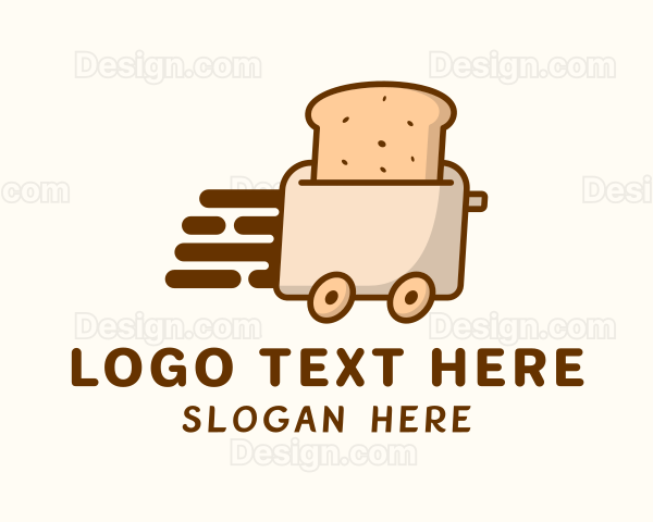 Bread Toaster Delivery Logo