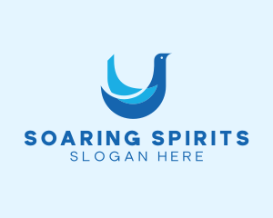 Blue Flying Dove logo