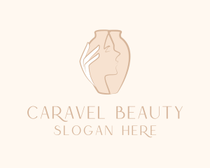 Woman Vase Beauty logo design